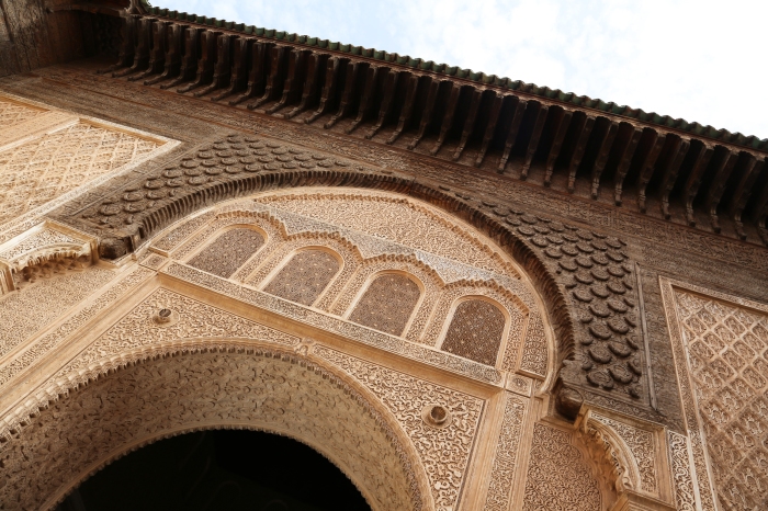Arch detail in the Ben Youseff Medrasa.