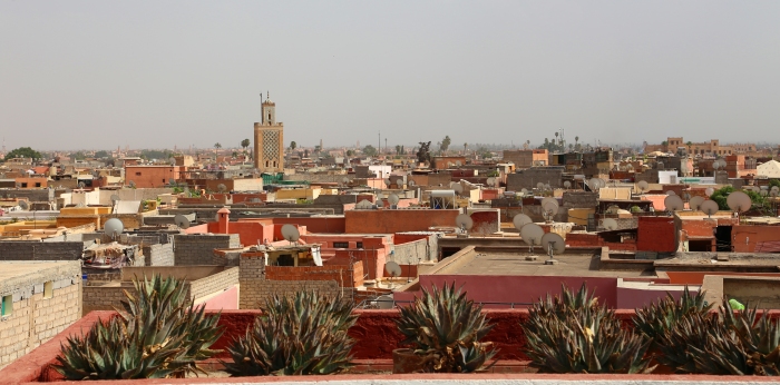 Overlooking Marrakesh.